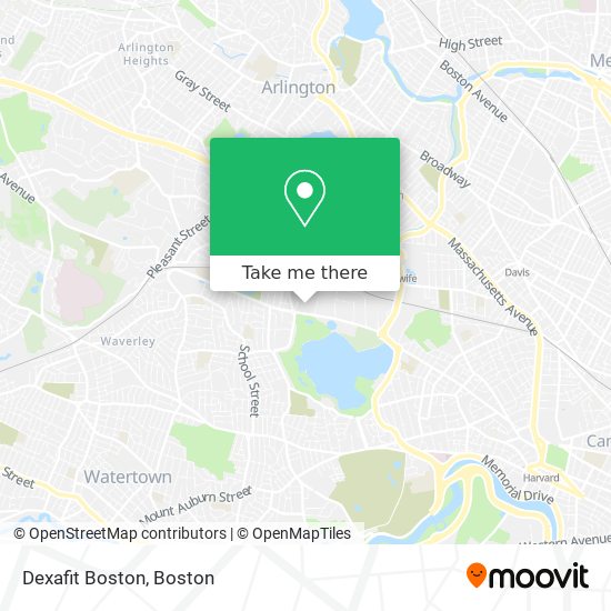 Mapa de Dexafit Boston