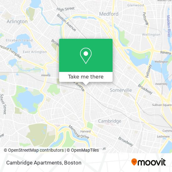 Cambridge Apartments map