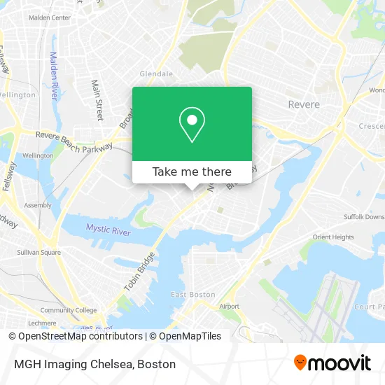 MGH Imaging Chelsea map