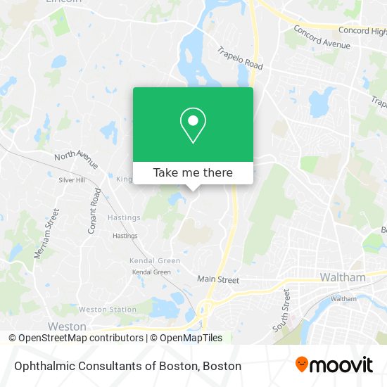 Mapa de Ophthalmic Consultants of Boston