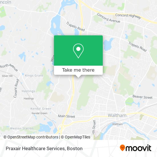 Mapa de Praxair Healthcare Services