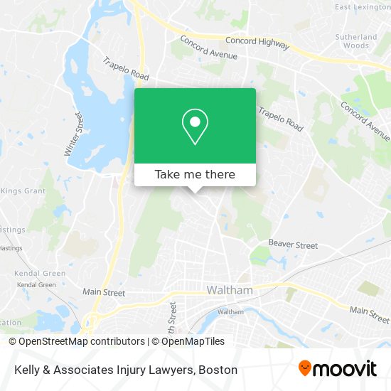 Kelly & Associates Injury Lawyers map