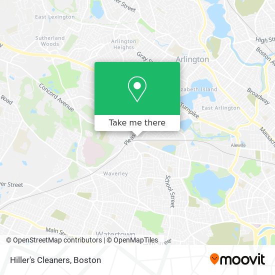 Hiller's Cleaners map