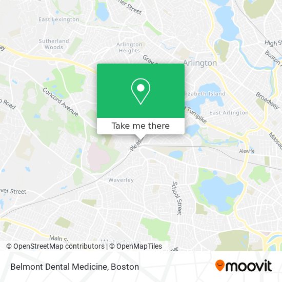 Mapa de Belmont Dental Medicine