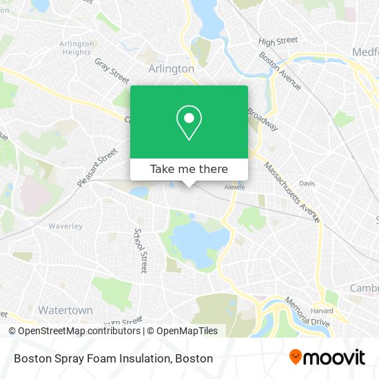 Boston Spray Foam Insulation map