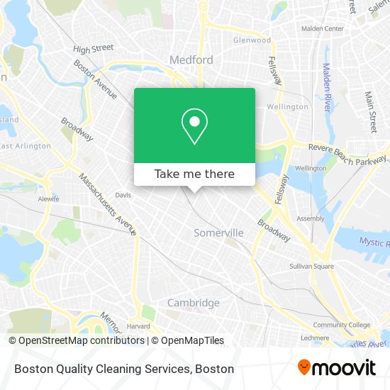 Boston Quality Cleaning Services map