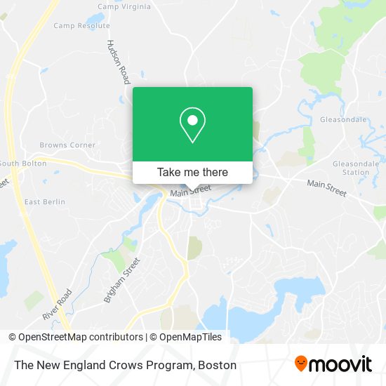 The New England Crows Program map