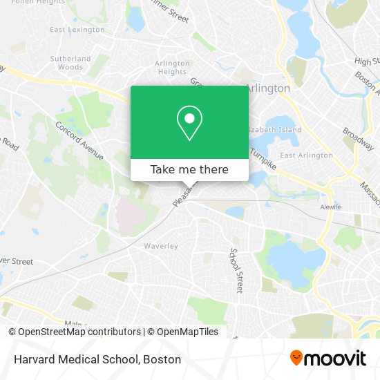 Harvard Medical School map