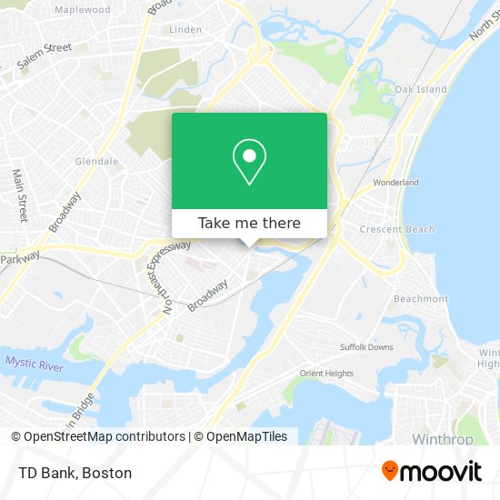 Mapa de TD Bank