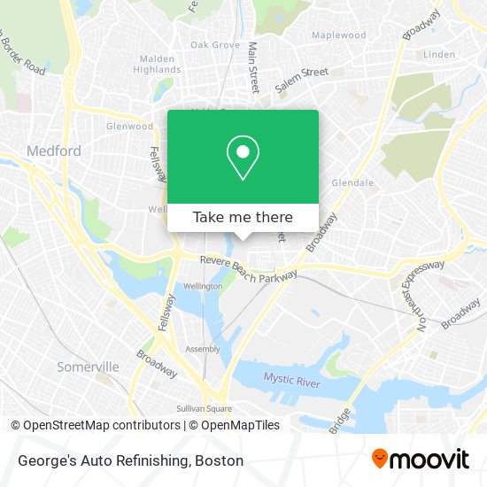 George's Auto Refinishing map