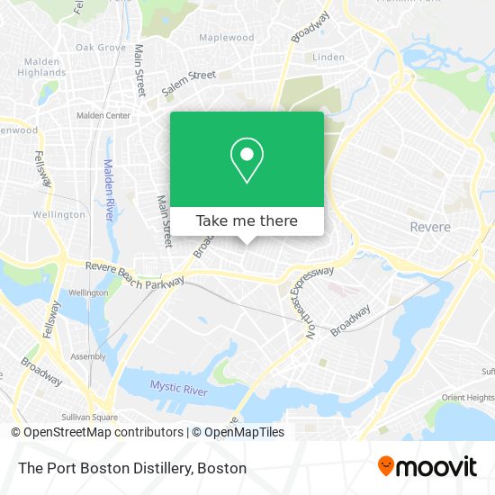 The Port Boston Distillery map