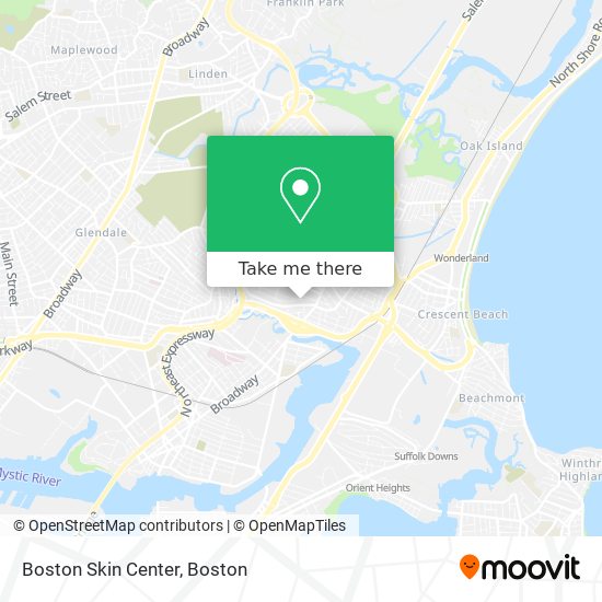 Boston Skin Center map