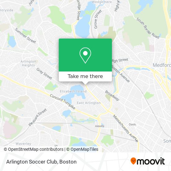 Mapa de Arlington Soccer Club