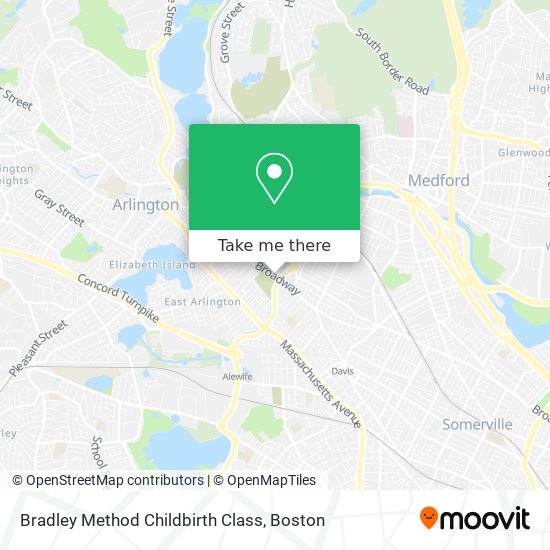Mapa de Bradley Method Childbirth Class