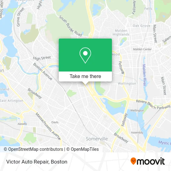 Victor Auto Repair map