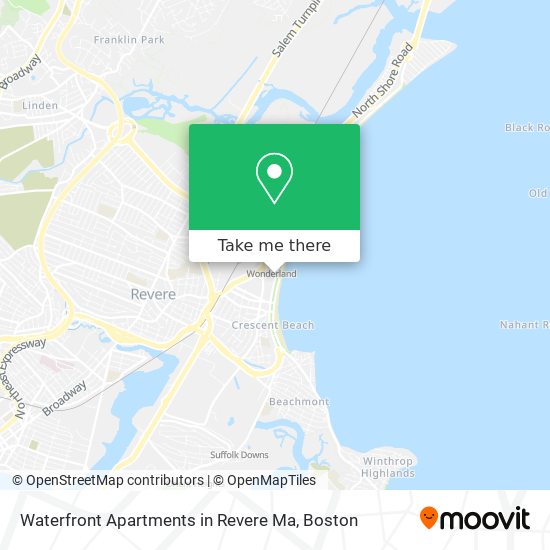 Mapa de Waterfront Apartments in Revere Ma