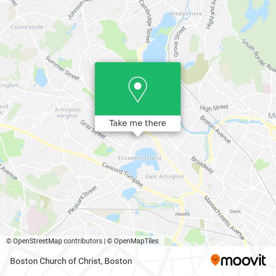 Boston Church of Christ map