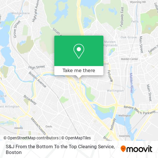 Mapa de S&J From the Bottom To the Top Cleaning Service