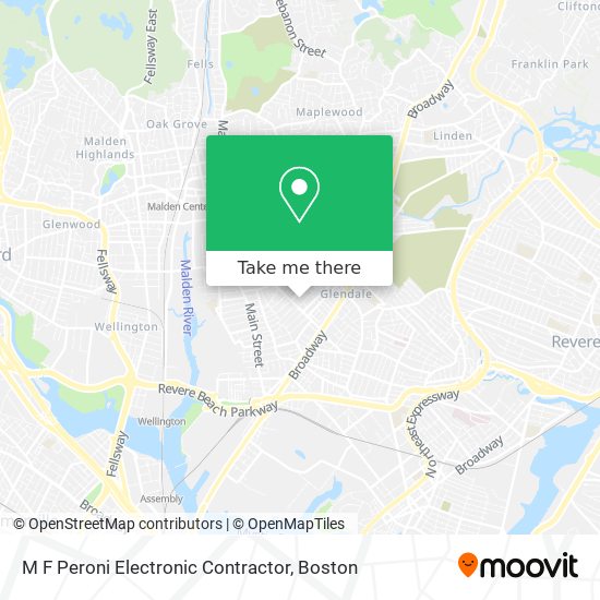 M F Peroni Electronic Contractor map