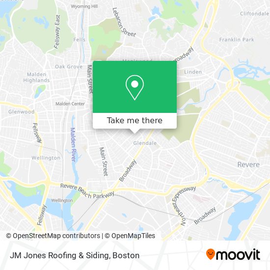 Mapa de JM Jones Roofing & Siding