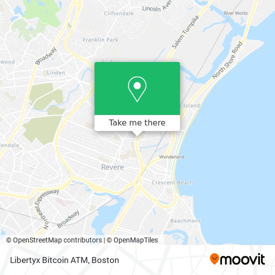 Mapa de Libertyx Bitcoin ATM