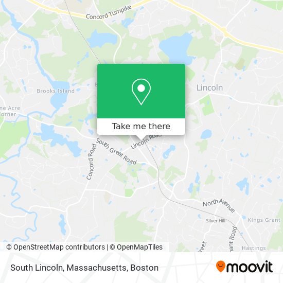 South Lincoln, Massachusetts map