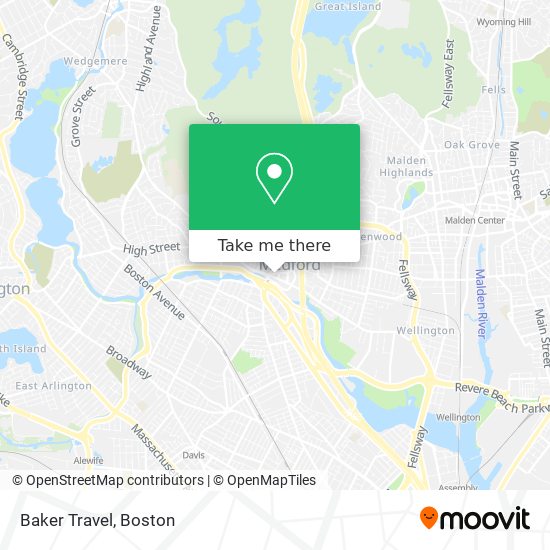 Baker Travel map