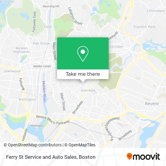 Ferry St Service and Auto Sales map