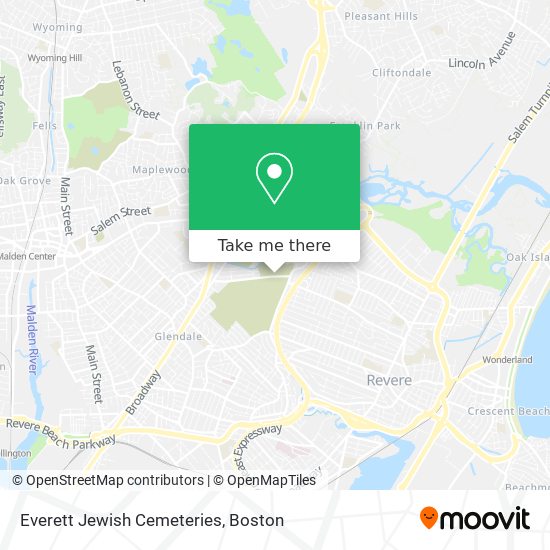 Everett Jewish Cemeteries map