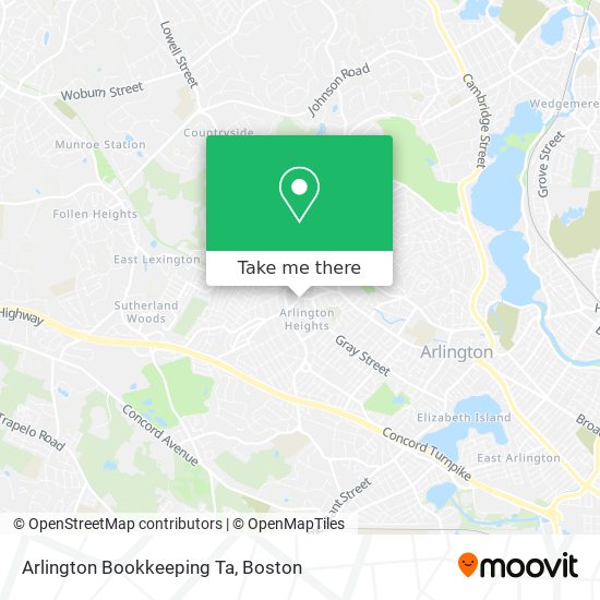 Arlington Bookkeeping Ta map