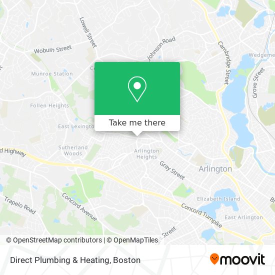 Mapa de Direct Plumbing & Heating