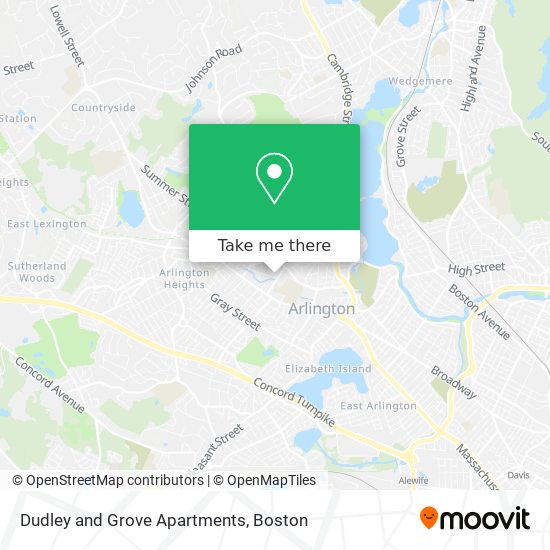 Mapa de Dudley and Grove Apartments