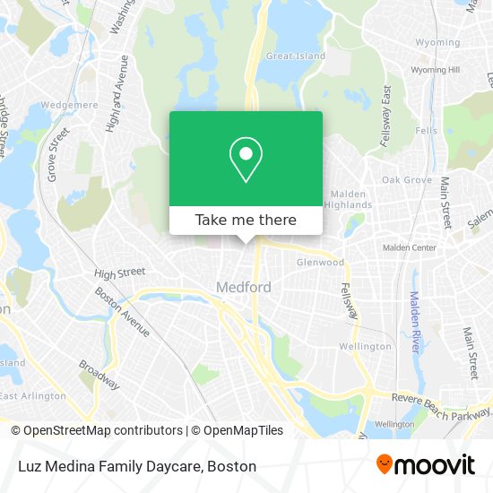 Luz Medina Family Daycare map