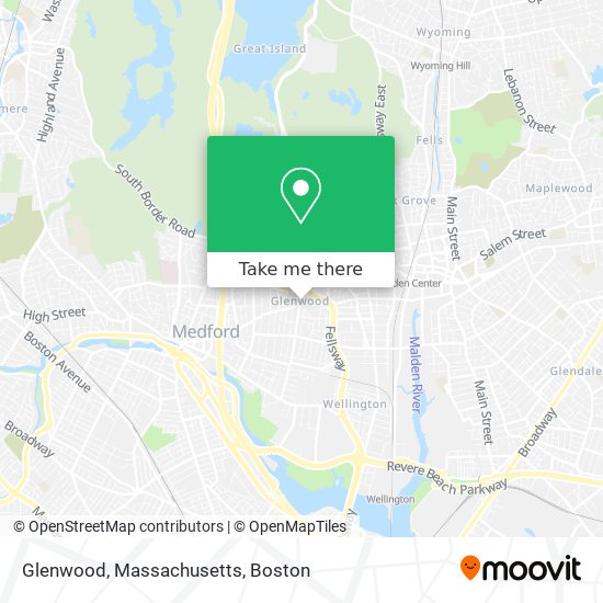 Glenwood, Massachusetts map