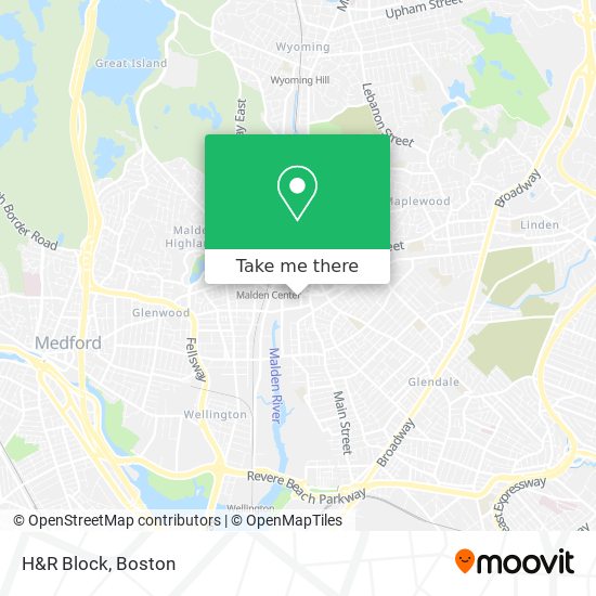 H&R Block map