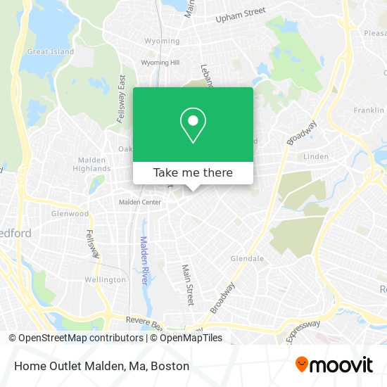 Mapa de Home Outlet Malden, Ma