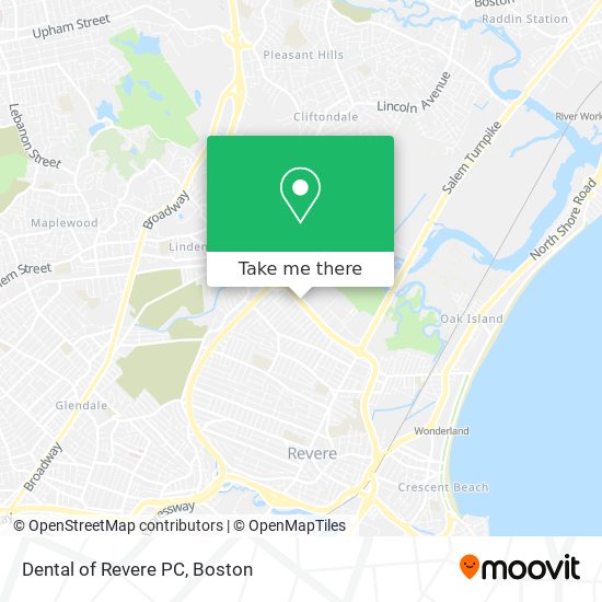 Mapa de Dental of Revere PC