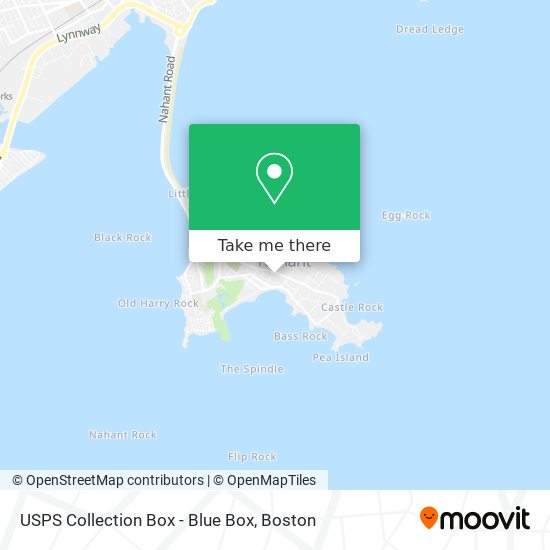 USPS Collection Box - Blue Box map