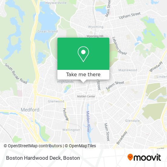 Boston Hardwood Deck map