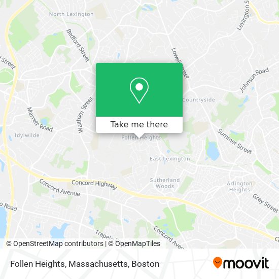 Follen Heights, Massachusetts map