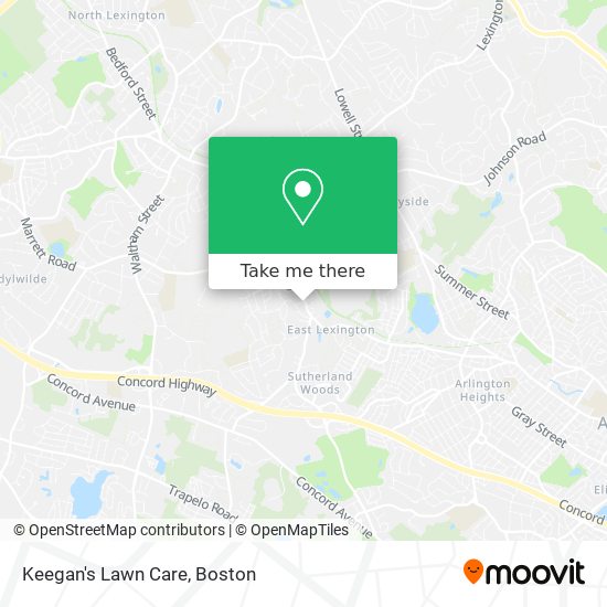 Keegan's Lawn Care map