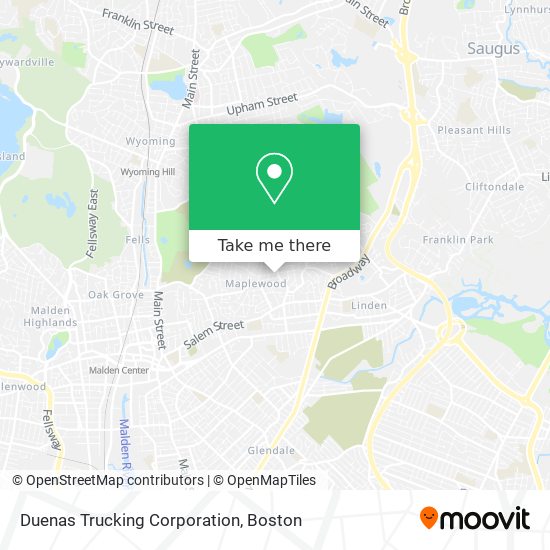 Duenas Trucking Corporation map