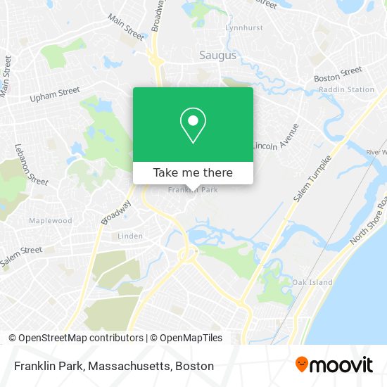 Mapa de Franklin Park, Massachusetts