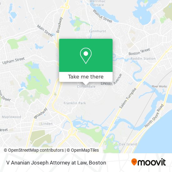 V Ananian Joseph Attorney at Law map