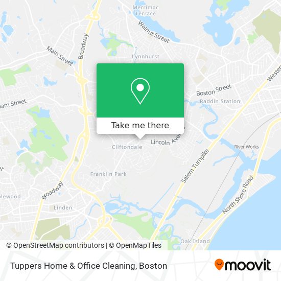 Tuppers Home & Office Cleaning map