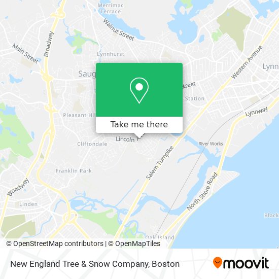 New England Tree & Snow Company map