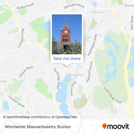 Mapa de Winchester, Massachusetts