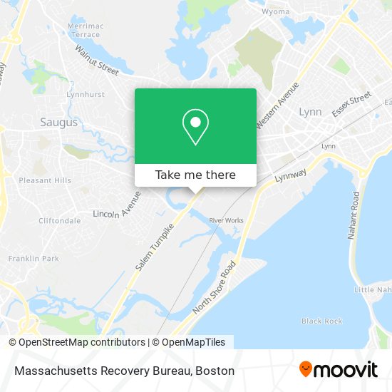 Massachusetts Recovery Bureau map