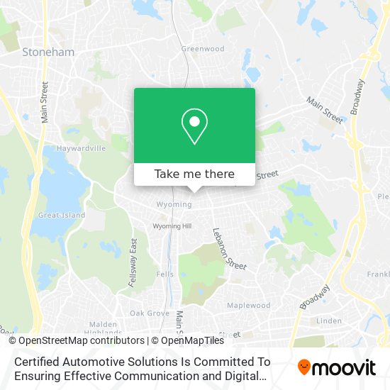 Certified Automotive Solutions Is Committed To Ensuring Effective Communication and Digital Accessi map