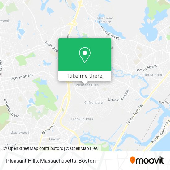 Pleasant Hills, Massachusetts map